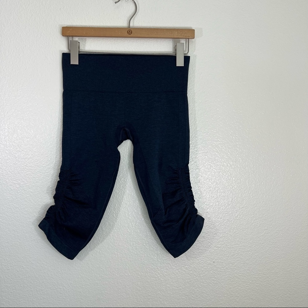 Lululemon Seamless Navy Leggings 6
